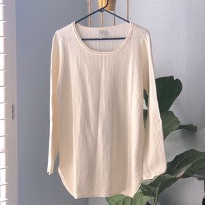 🌦 NWOT Sahalie cream sweater size large